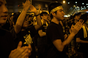 شوارع هونغ كونغ المزدحمة بمتظاهرين
©Getty Images