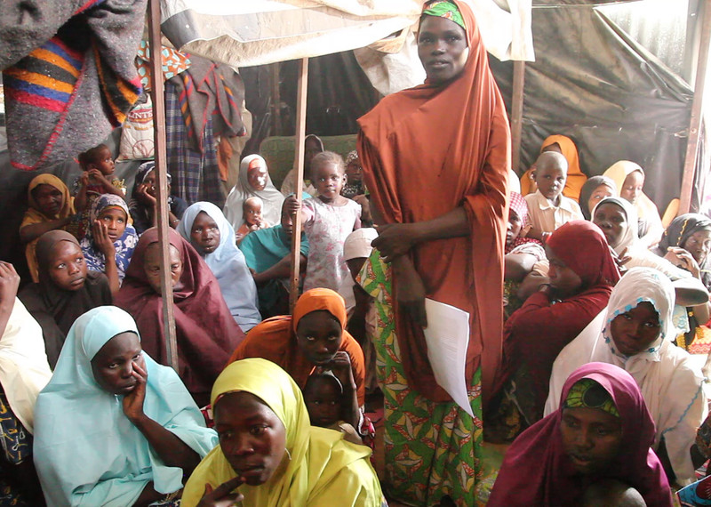 نساء من باما في نيجيريا، ممن شكَّلن حركة كنيفار النسائية لشن حملة من أجل العدالة. © Amnesty International