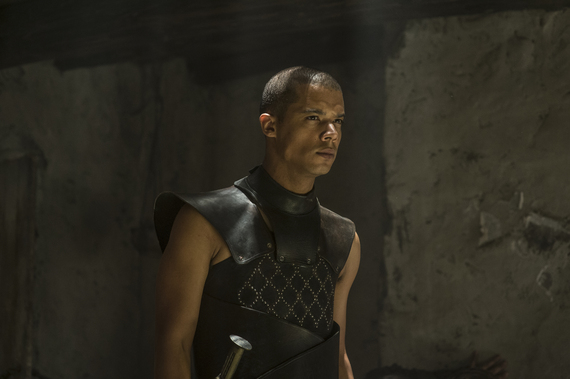 Greyworm, leader of child soldier army called the “Unsullied” Photo credit: HBO / Sky Atlantic