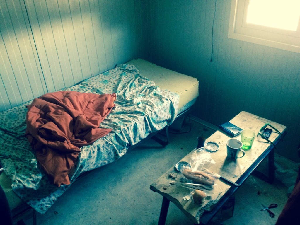 Ebrima’s bedroom at the Asylum Seeker’s Centre in Borgo Mezzanone ©Amnesty International.
