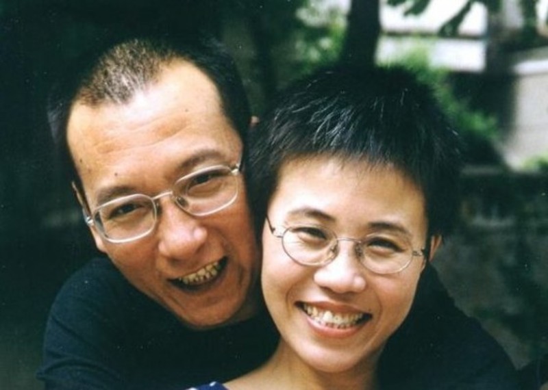 Poet Liu Xia with her late husband Nobel Peace Prize Winner, Liu Xiaobo who died in Chinese custody.