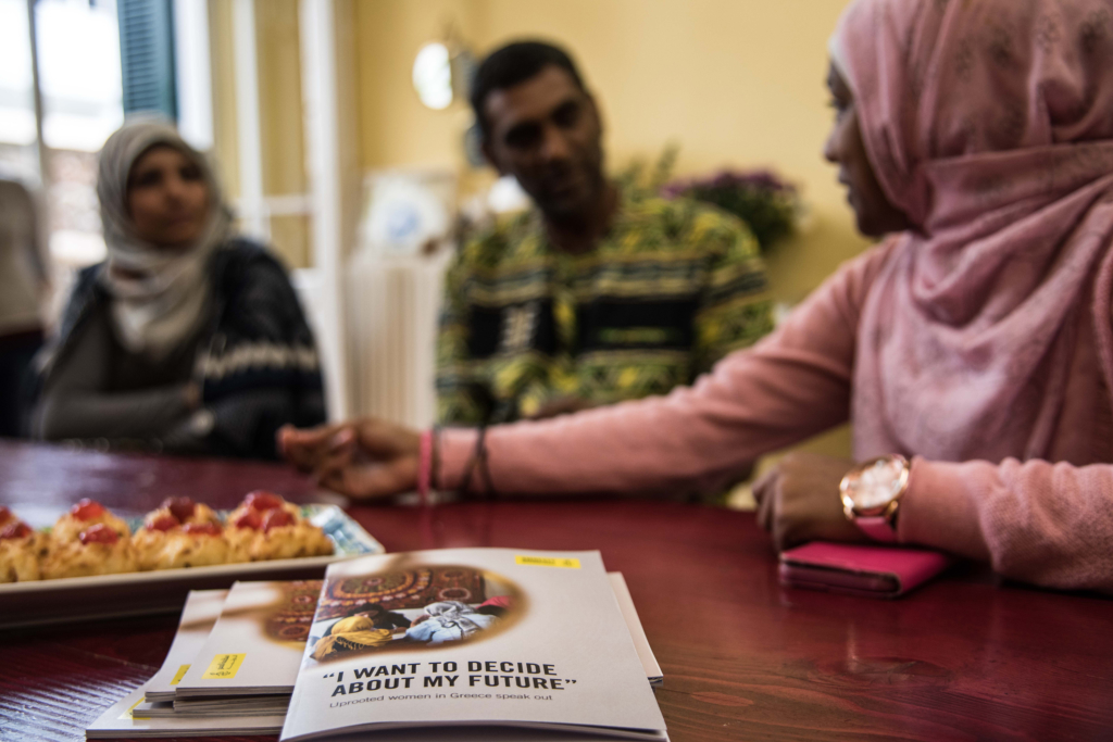 Visits to women-only centres were an important part of the work. Amnesty held two workshops and several focus groups at the Melissa Network in Athens and at the Bashira Centre on Lesvos. The report 