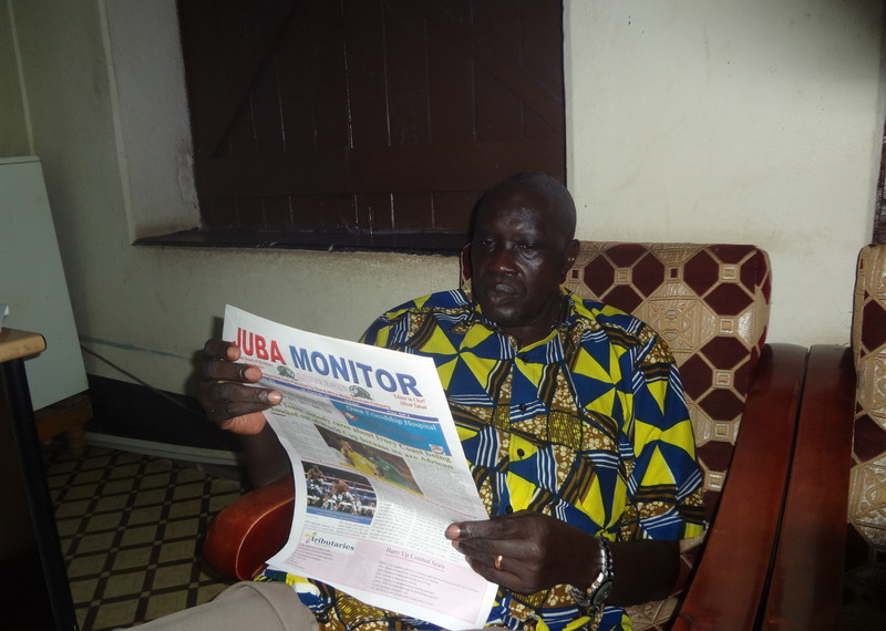 Alfred Taban, Editor-in-Chief of South Sudan’s Juba Monitor newspaper. © Amnesty International