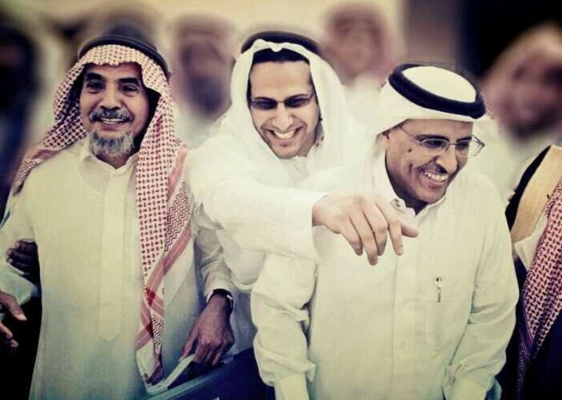 Dr Abdullah al-Hamid, Waleed Abu al-Khair and Dr Mohammad al-Qahtani. Credit: Private