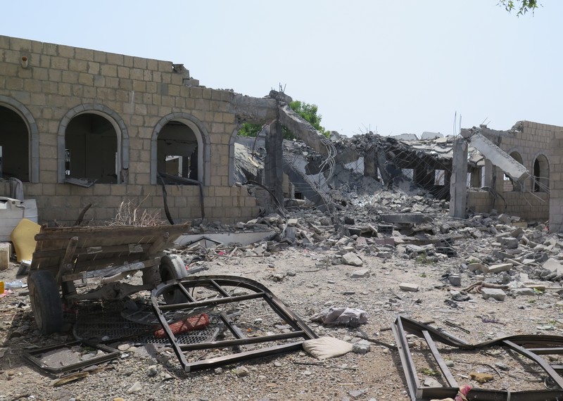 On 9 July 2015, coalition forces killed 10 members of the Faraa family, including four children and five women, and injured 10 others when they bombed the Mus’ab ben Omar School where a dozen families displaced by the conflict were sheltering in Tahrur village, north of Aden. © Amnesty International