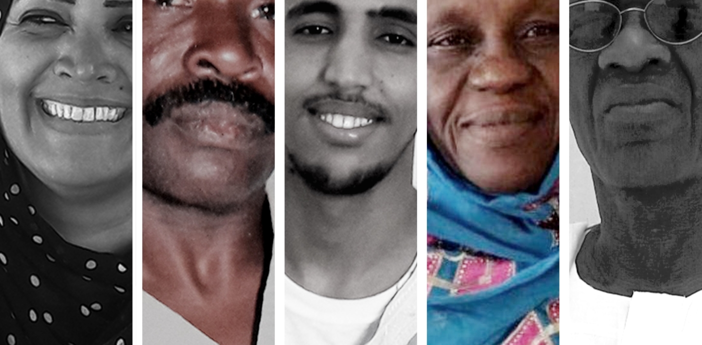 Collage of Mauritanian activists and human rights defenders