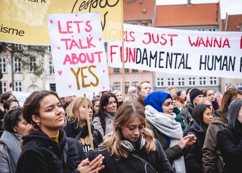 Activists in Denmark call for sex without consent to be recognised as rape. Credit: 	Jonas Persson.