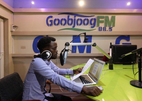 Ali Adan Mumin, journalist at Somali outlet goobjoog FM. Photo credit: Private