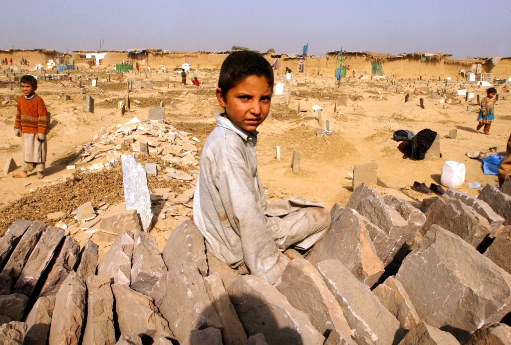 An Afghan refugee boy in Pakistan (AFP/Getty)