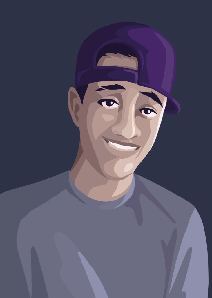 illustrations of young people in Tunisia