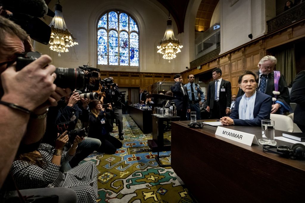 Aung San Suu Kyi at the International Court of Justice