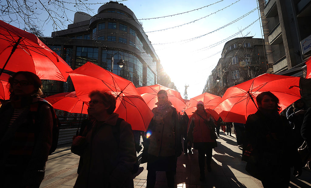 Sex workers protest in Macedonia