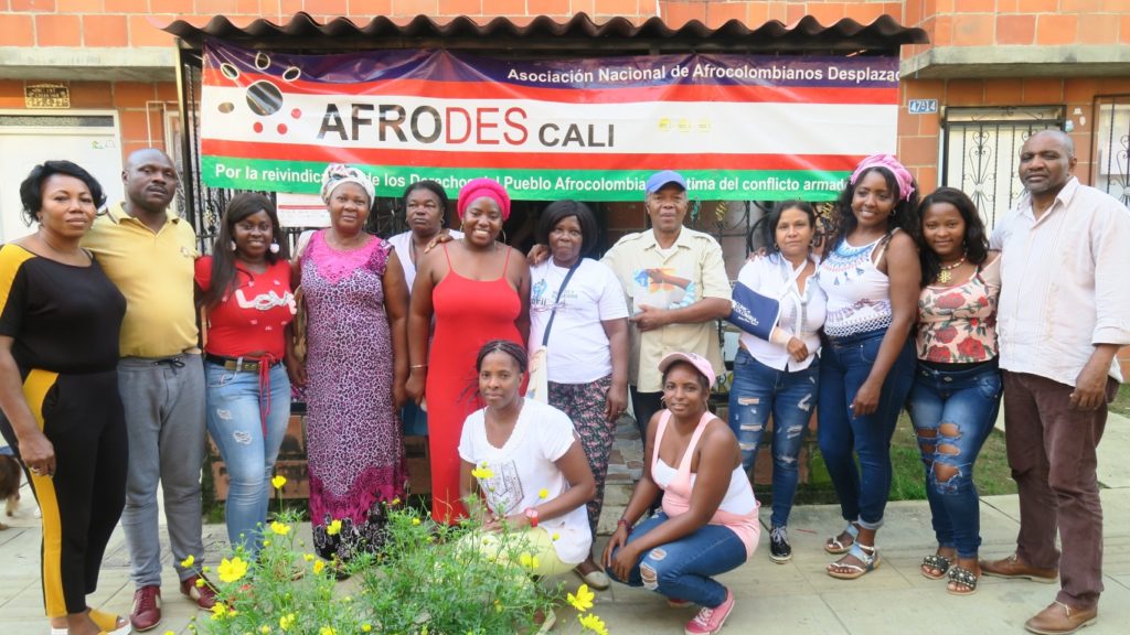 Members of the National Association of Displaced Afro-descendants in Cali (Amnesty International press office/Amnesty International).