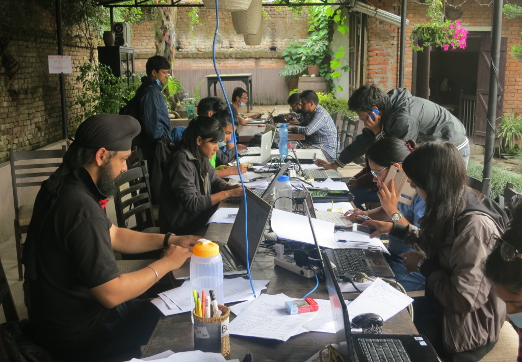 Nepalese organisation Kathmandu Living Labs coordinates tasks for international volunteers and liaise with relief organisations on the ground.