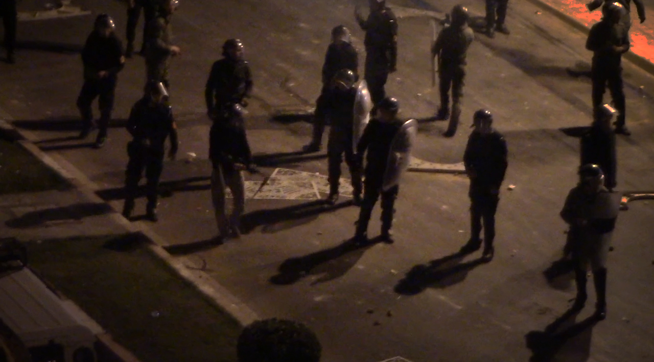 Moroccan security forces in Laayoune on 19 July