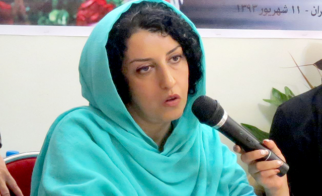 Narges Mohammadi, distinguished activist who is imprisoned for her work against the death penalty.
