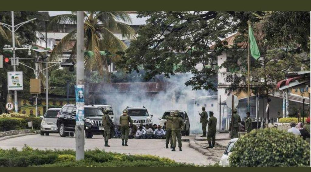Tanzania security forces clashes with opposition