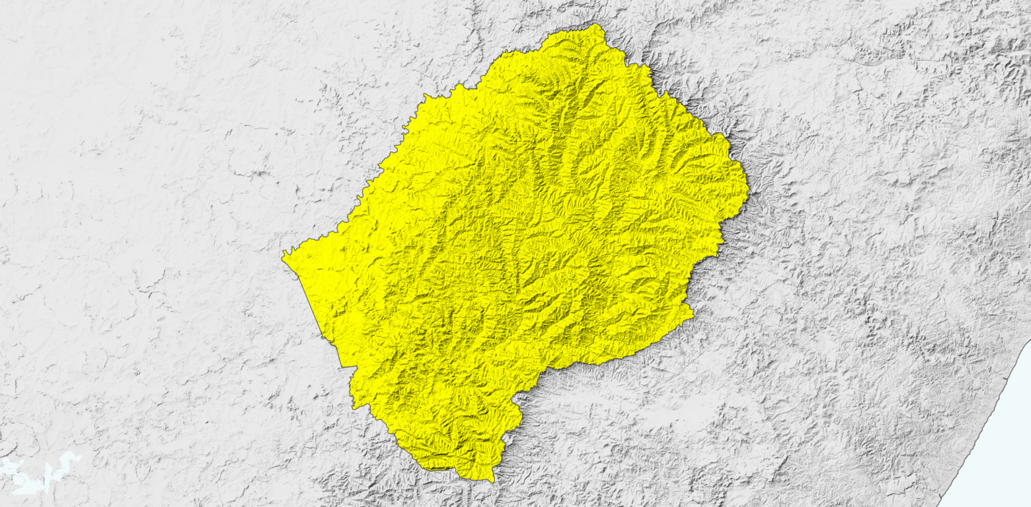 Map of Lesotho. In general, the boundaries and names shown and the designations used on the maps do not imply any position by Amnesty International on the status of territory.