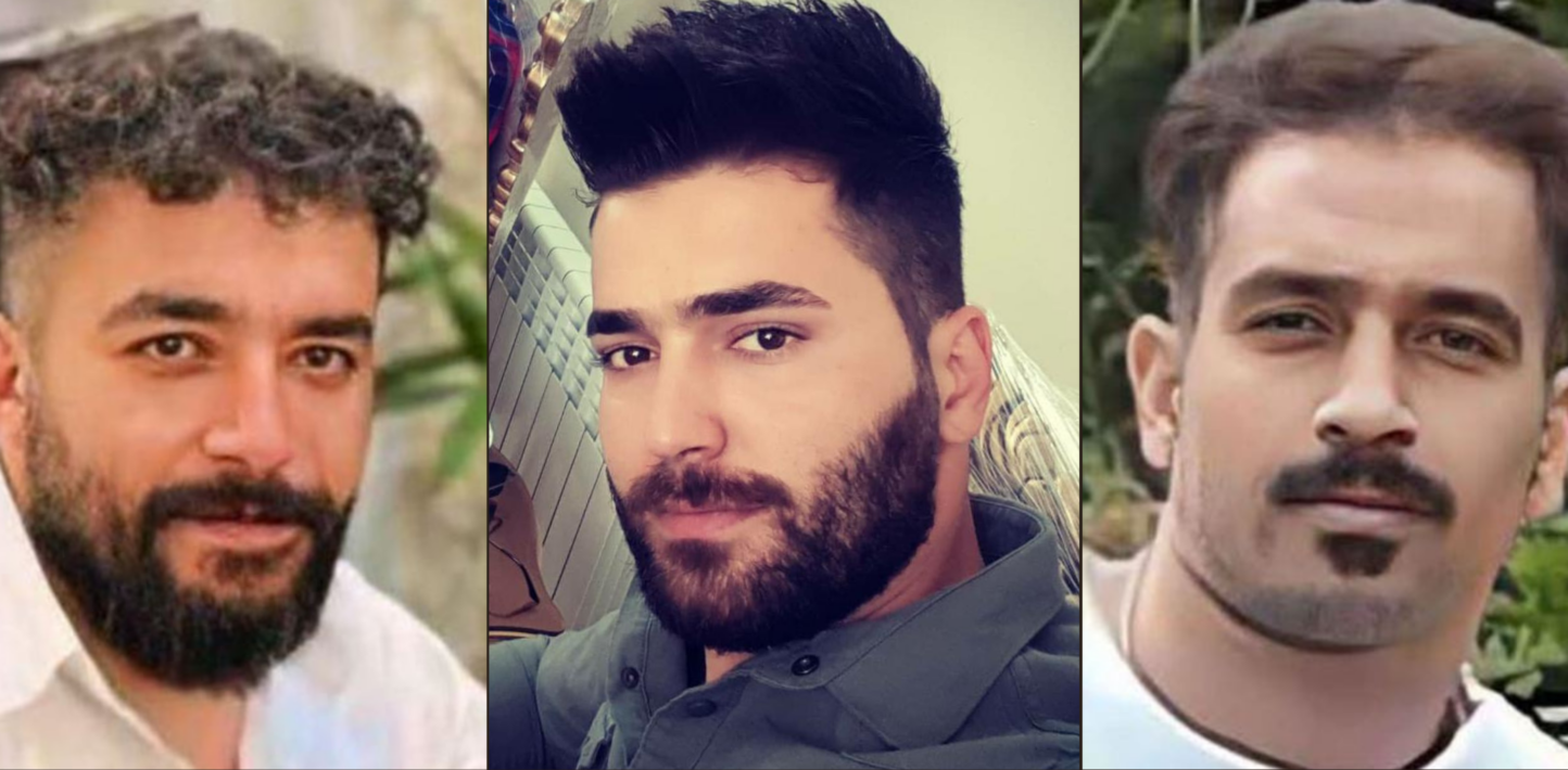 Photo collage of three men from left to right: Saleh Mirhashemi, Majid Kazemi, Saeed Yaghoubi