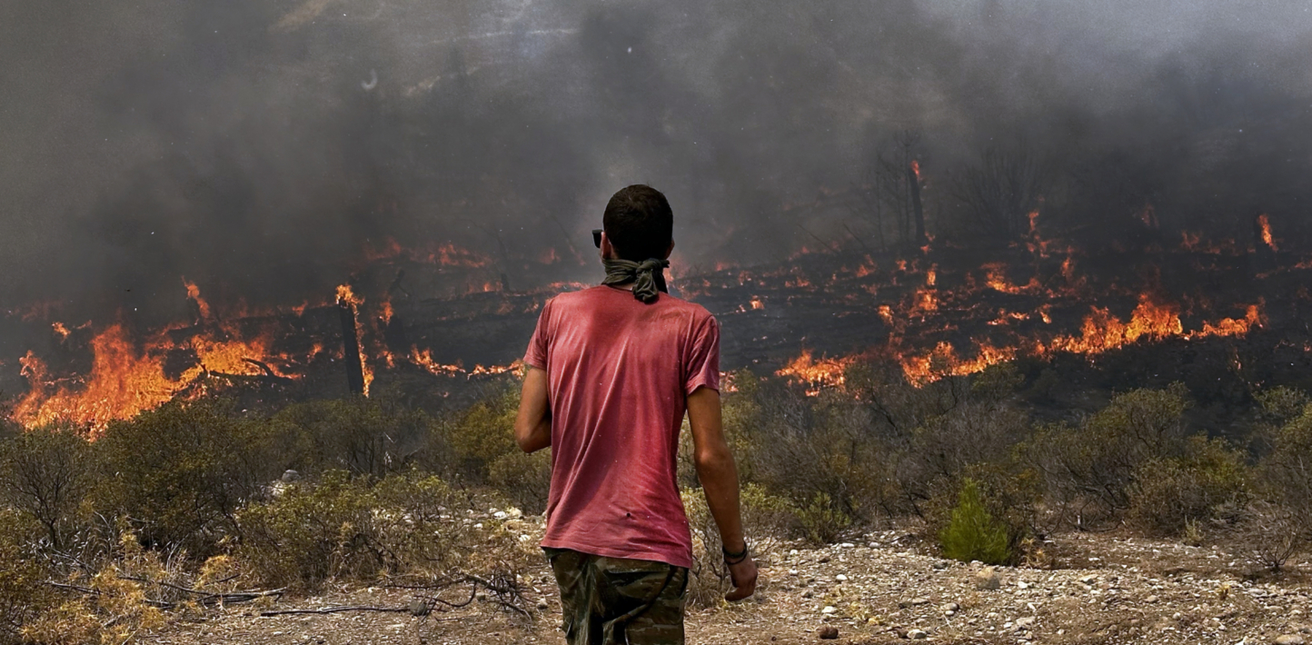 Wildfire in Rhodes Greece