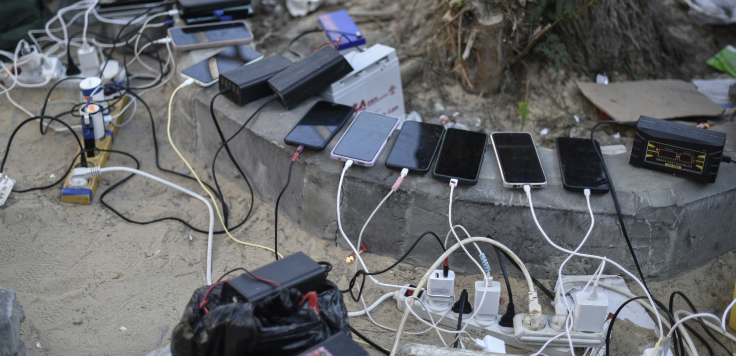 Electricity shortage in Gaza after Israeli attacks.