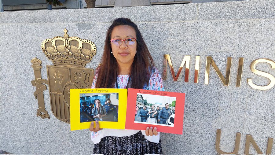 Wendy Geraldina López en el Ministerio de Asuntos Exteriores y
Cooperación (MAEC) 