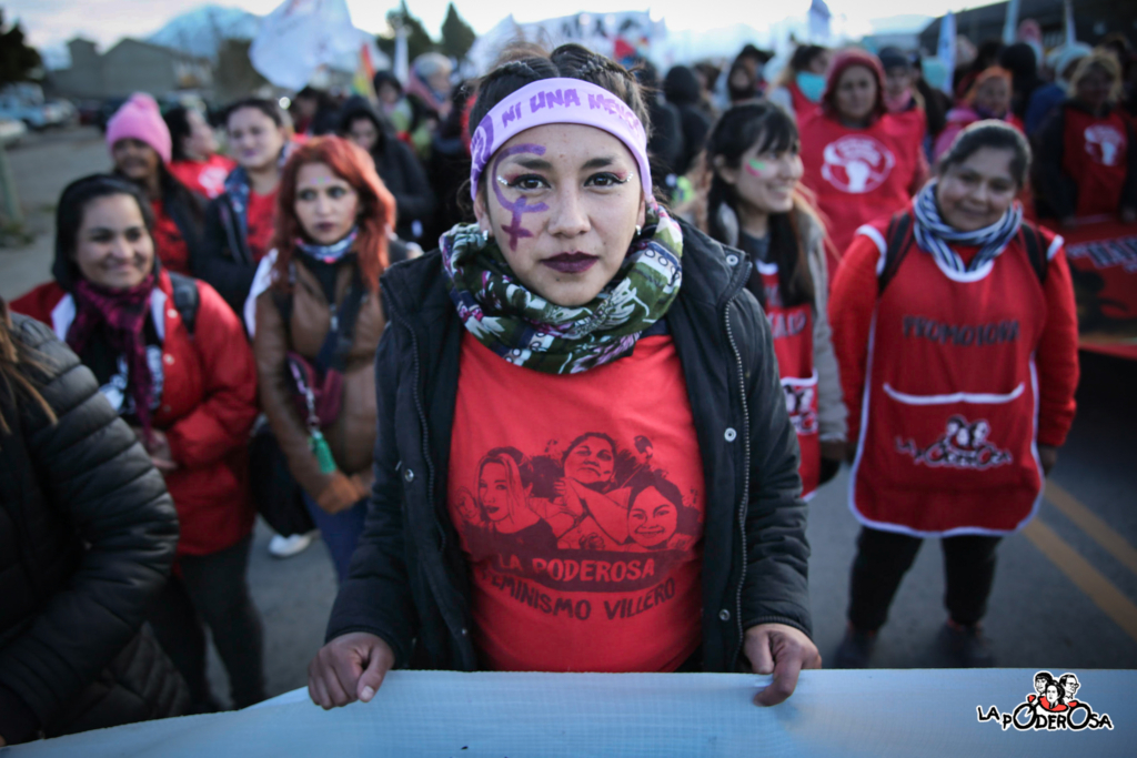 Activists from the Argentine collective La Garganta Poderosa