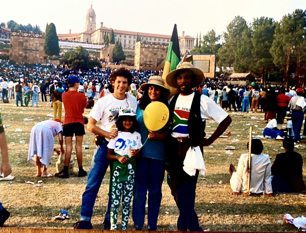 ANC colleagues at Mandela's inauguration