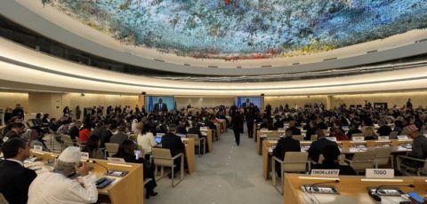 GENEVA, SWITZERLAND - FEBRUARY 24: UN Human Rights Council's 58th session begins with a warning of a 'sharp decline' in human rights and a call for 'robust' response by states in Geneva, Switzerland on February 24, 2025.