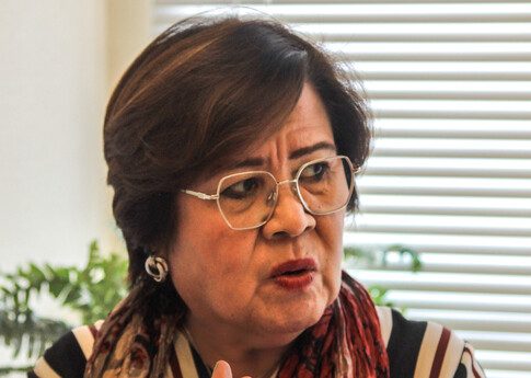 A photo of former senator Leila de Lima, taken during an interview by Amnesty International, 16 February 2024