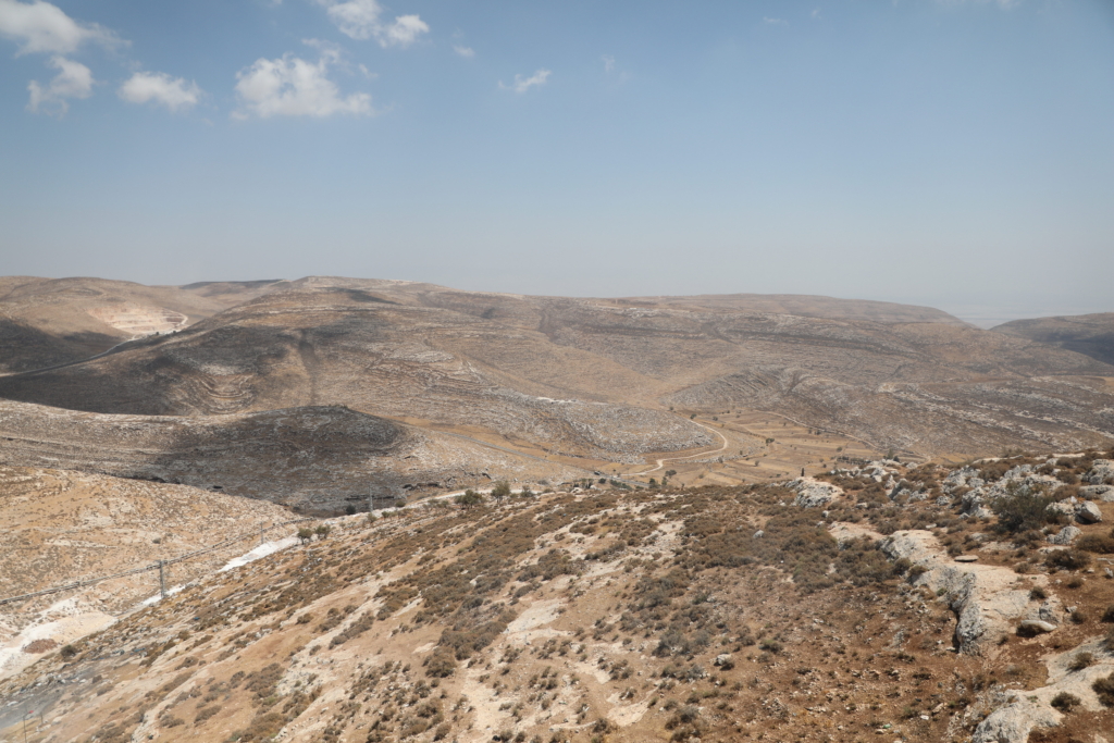 Roads amid hills