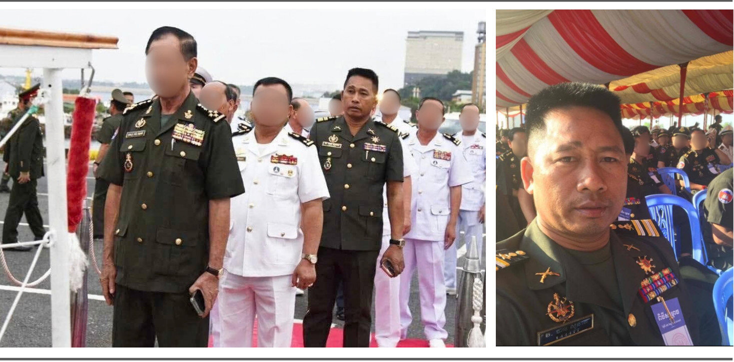 Ban Sophat is wearing the Royal Cambodian Armed Forces uniform