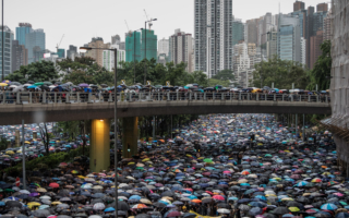 Protesta multitudinaria en Hong Kong en 2019
