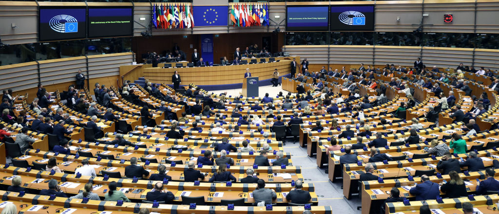 El Parlamento Europeo reunido.