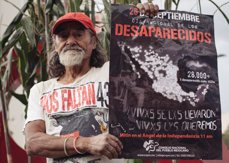 Los 43 estudiantes de Ayotzinapa continúan desaparecidos ©Amnistía Internacional/Sergio Ortiz Borbolla