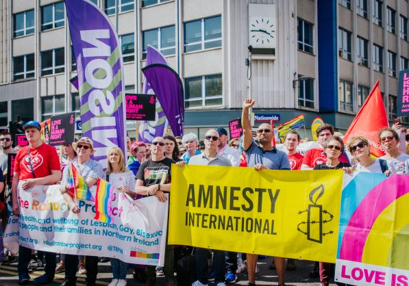 Marcha por el matrimonio entre personas del mismo sexo en Irlanda del Norte. © Brendan Harkin/Love Equality