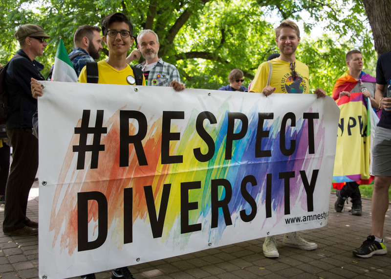EuroPride, marcha del Orgullo de Riga (Letonia), junio de 2015. © Amnesty International