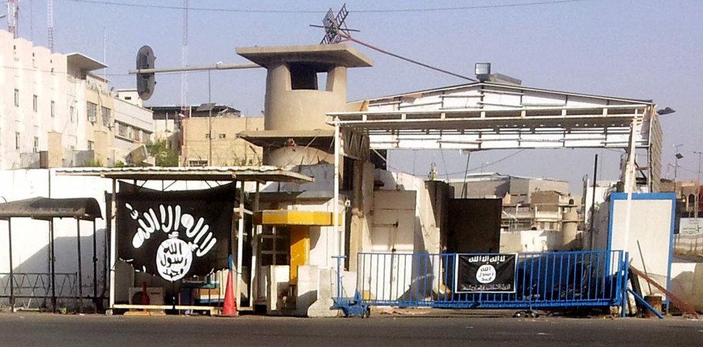 Bandera del Estado Islámico de Irak y al Sham en Mosul ©EPA/MOHAMMED AL-MOSULI.