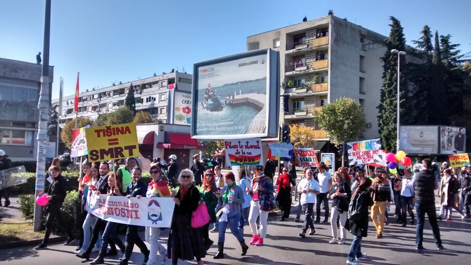 Marcha del Orgullo de Podgorica (Montenegro), 2014.