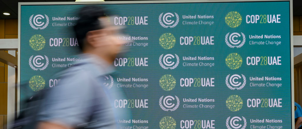 Panel de la Conferencia de la ONU sobre el Cambio Climático (COP28) celebrada el 8 de junio en Bonn, Alemania.