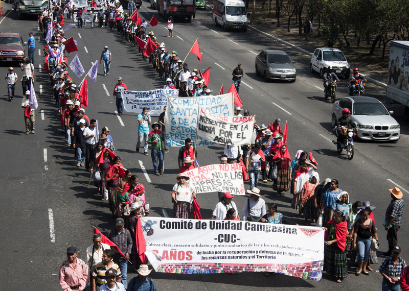 Manifestation de défenseurs de l'environnement au Guatemala ©Amnesty International/Anais Taracena