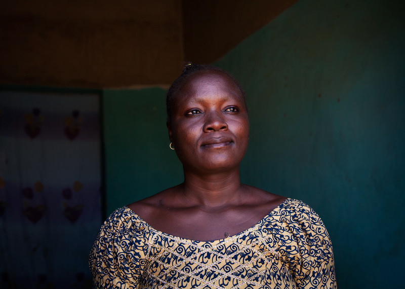 Awa Ouédraogo photographiée par Leila Alaoui à Ouagadougou, Burkina Faso, le 13 janvier 2016, dans le cadre de la campagne Mon corps, mes droits.