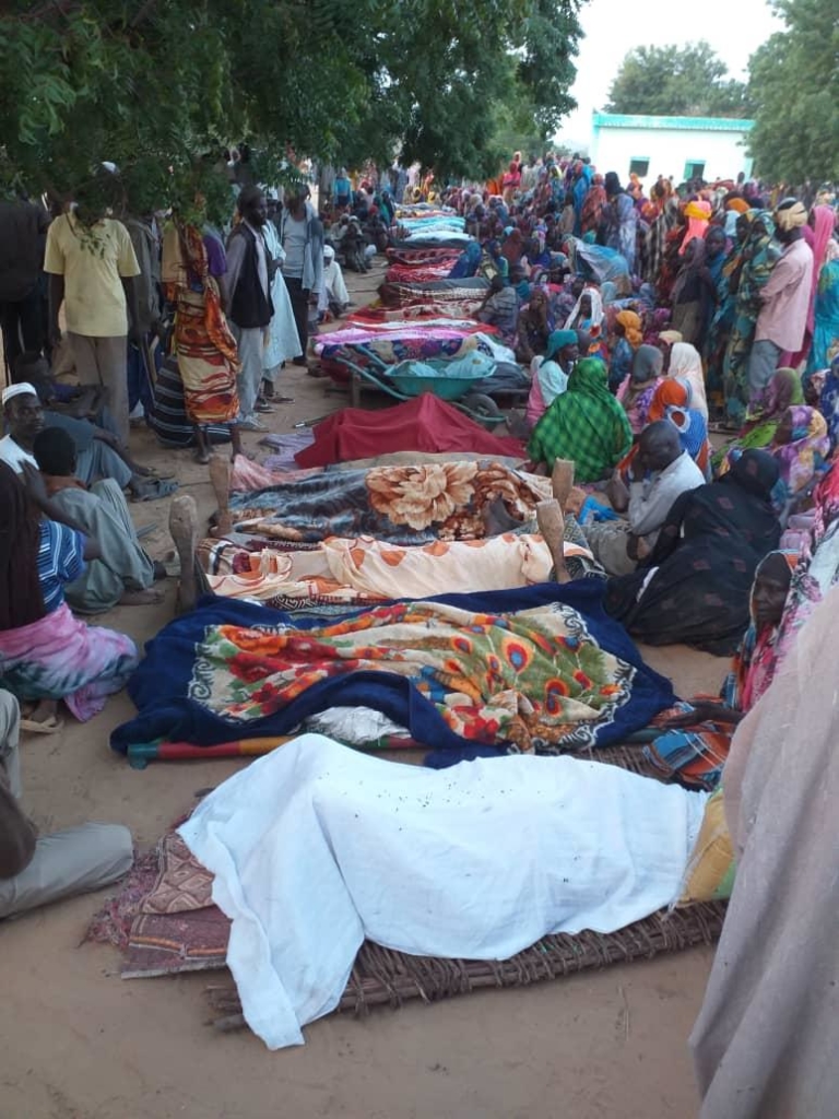Image des suites d'une attaque de la milice contre des civils à Masteri (Darfour de l'Ouest) le 25 juillet 2020. © Privé