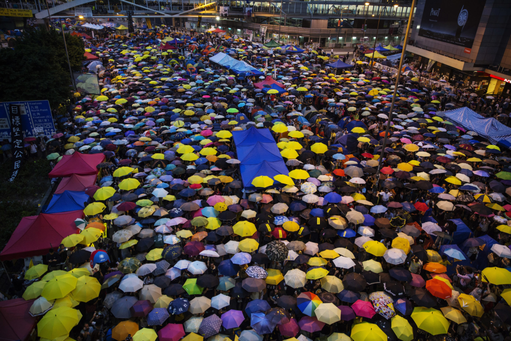 L’une des manifestations pro-démocratie de 2014 à Hong Kong
