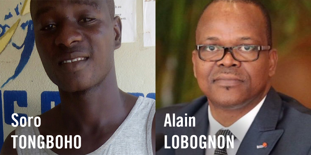 Alain Lobognon et Soro Tangboho