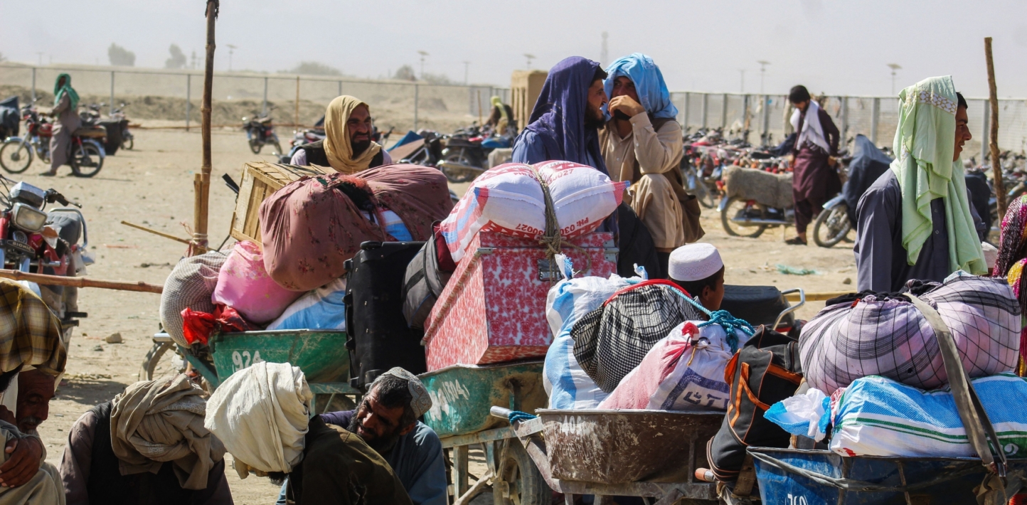 refugees at the PAKISTAN-AFGHANISTAN-BORDER