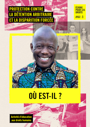 Couverture de l'activité 3 sur la détention arbitraire du manuel d'éducation aux droits humains pour Écrire pour les droits 2026