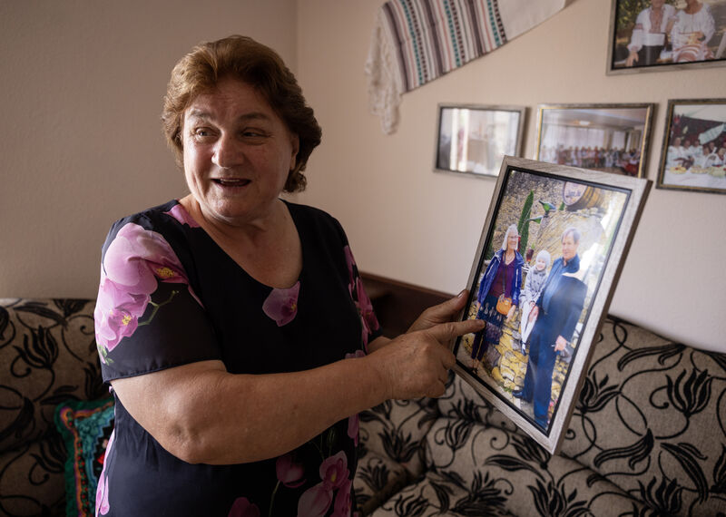 Elena Mereacre, 69 years old, Costești village, Ialoveni district