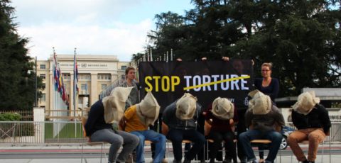 Amnesty International активисты в Женеве